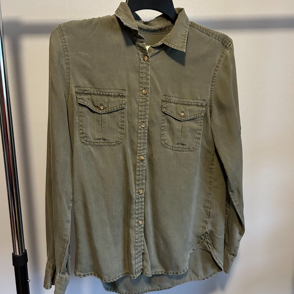 Olive Green Button Down!